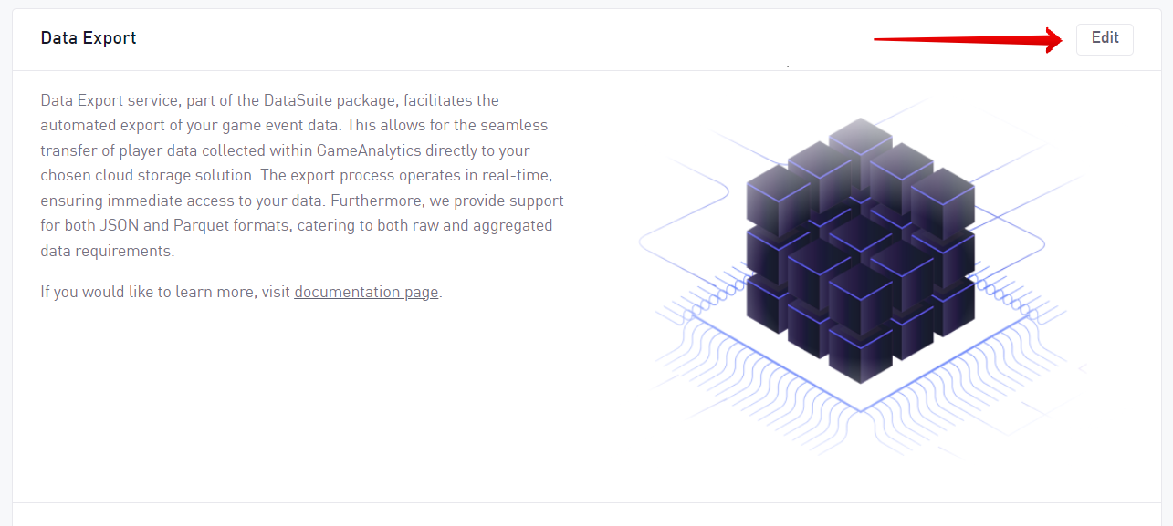 Data Export configuration