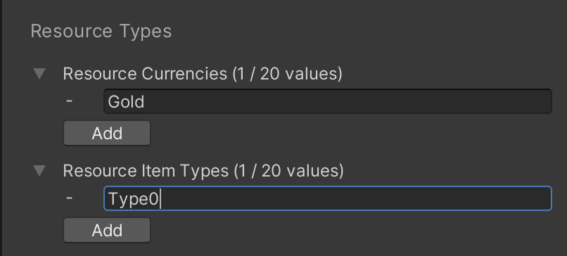 Unity Select Settings